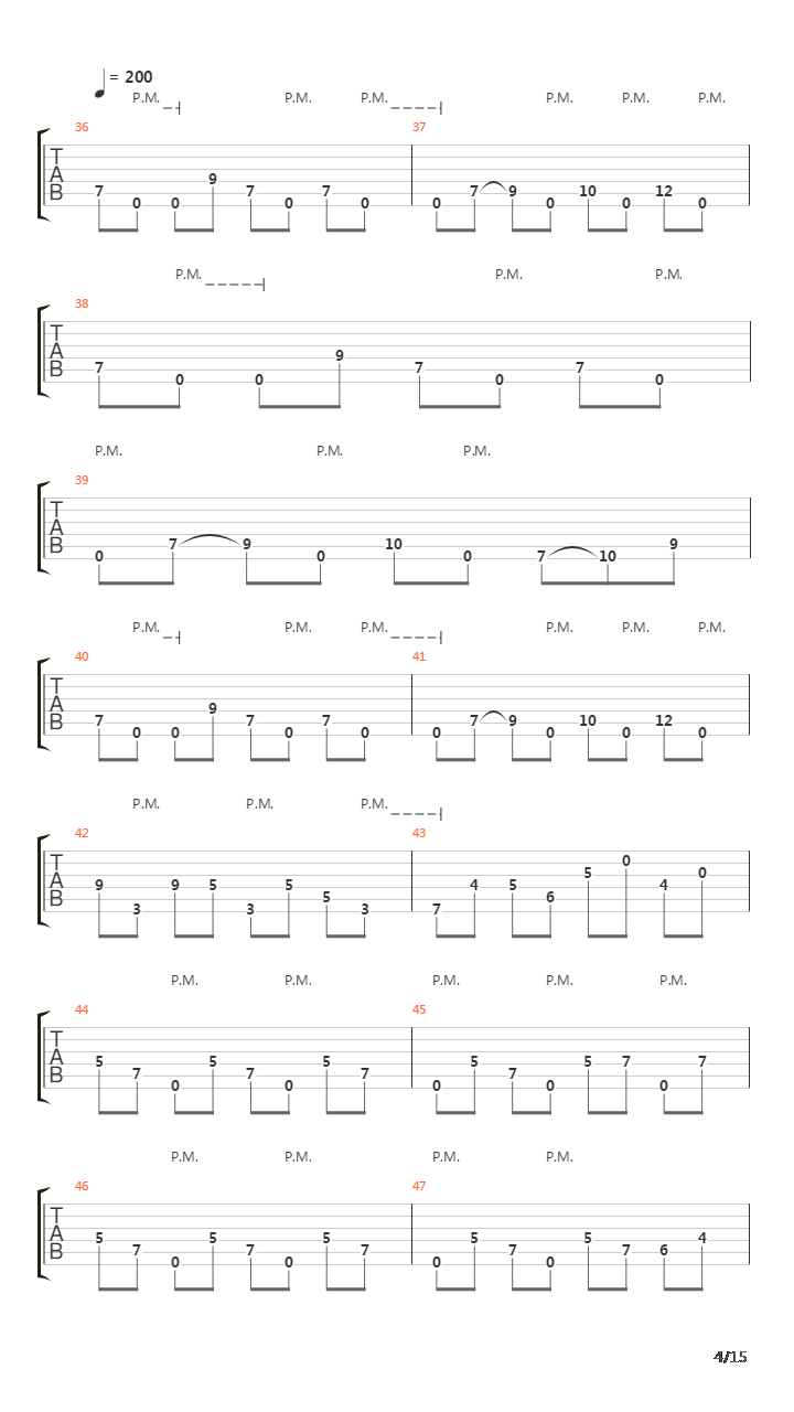 Parallels吉他谱