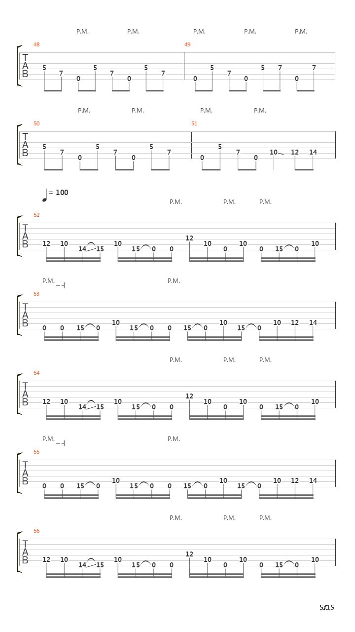 Parallels吉他谱