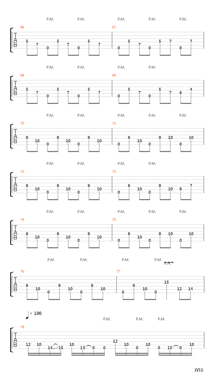 Parallels吉他谱