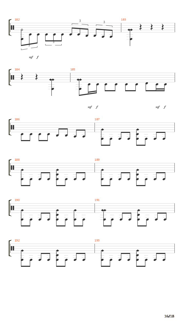 The Plague吉他谱