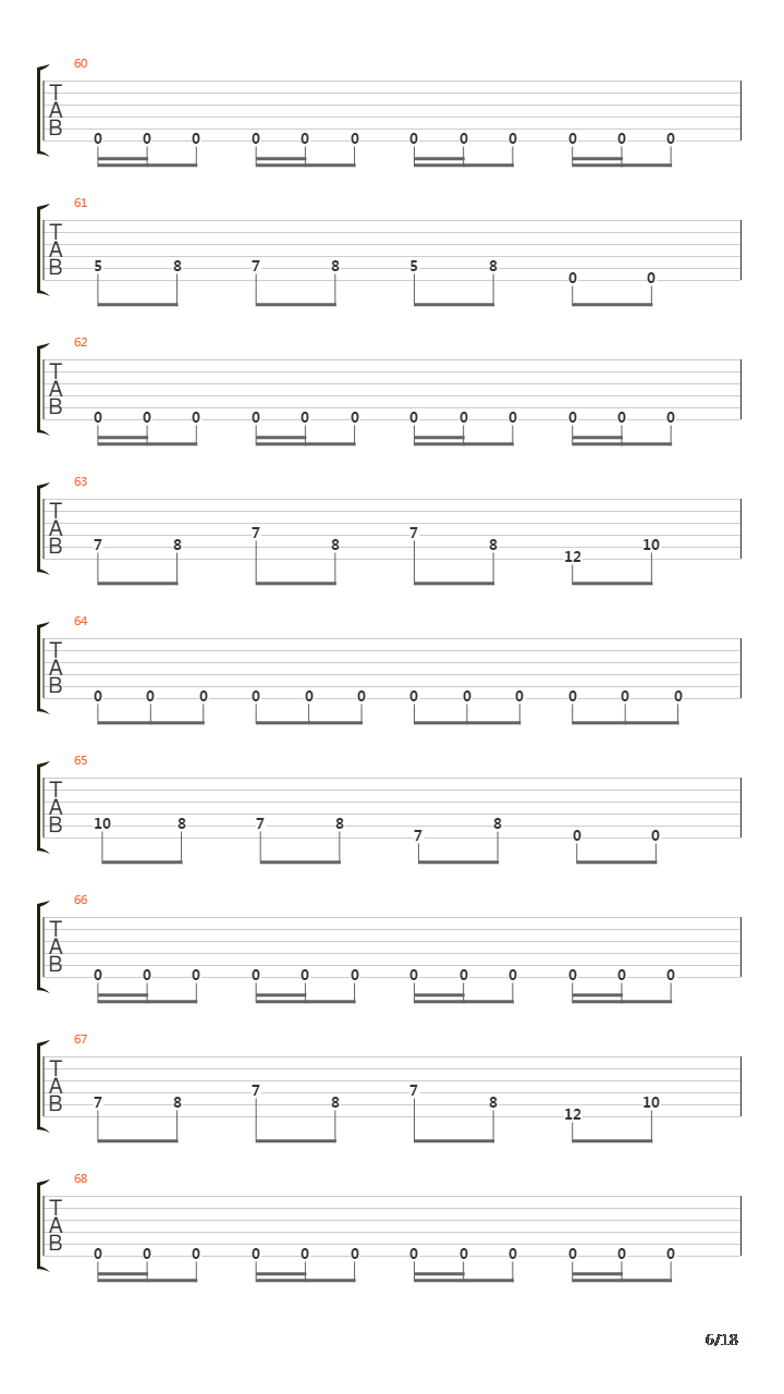 Through Struggle吉他谱