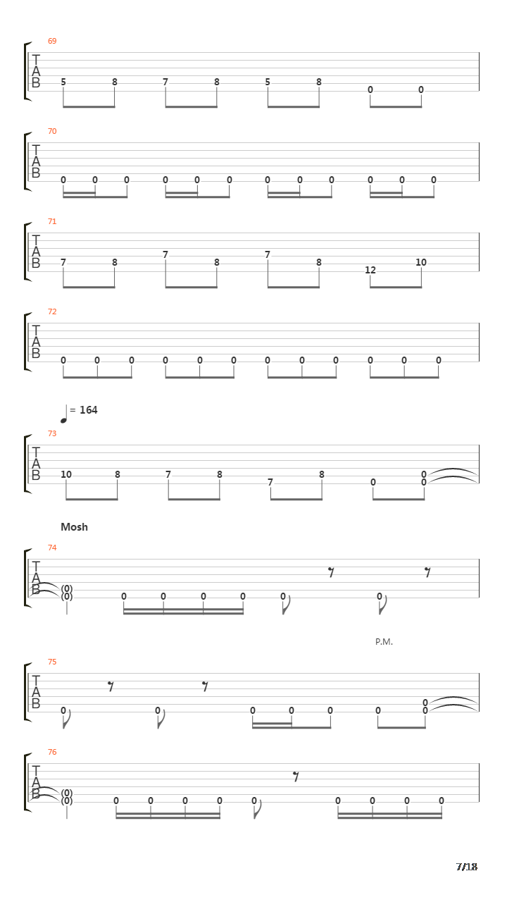 Through Struggle吉他谱