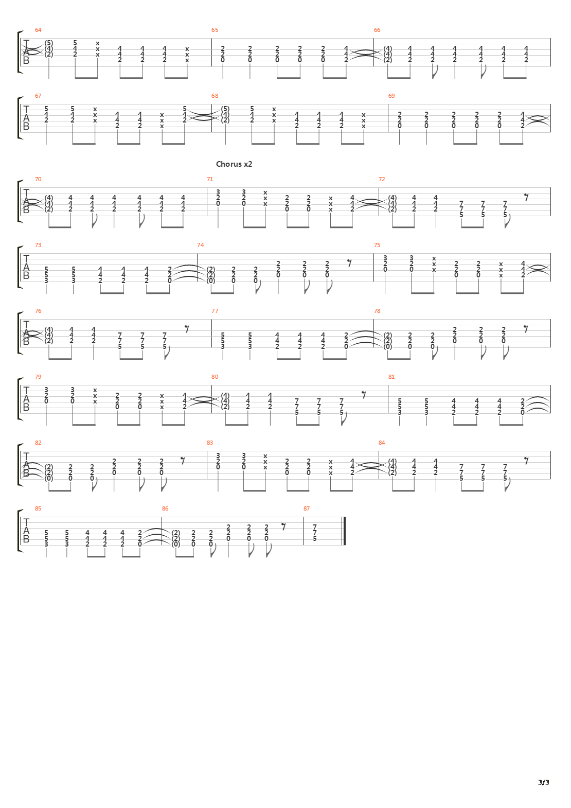 Kung Fu吉他谱