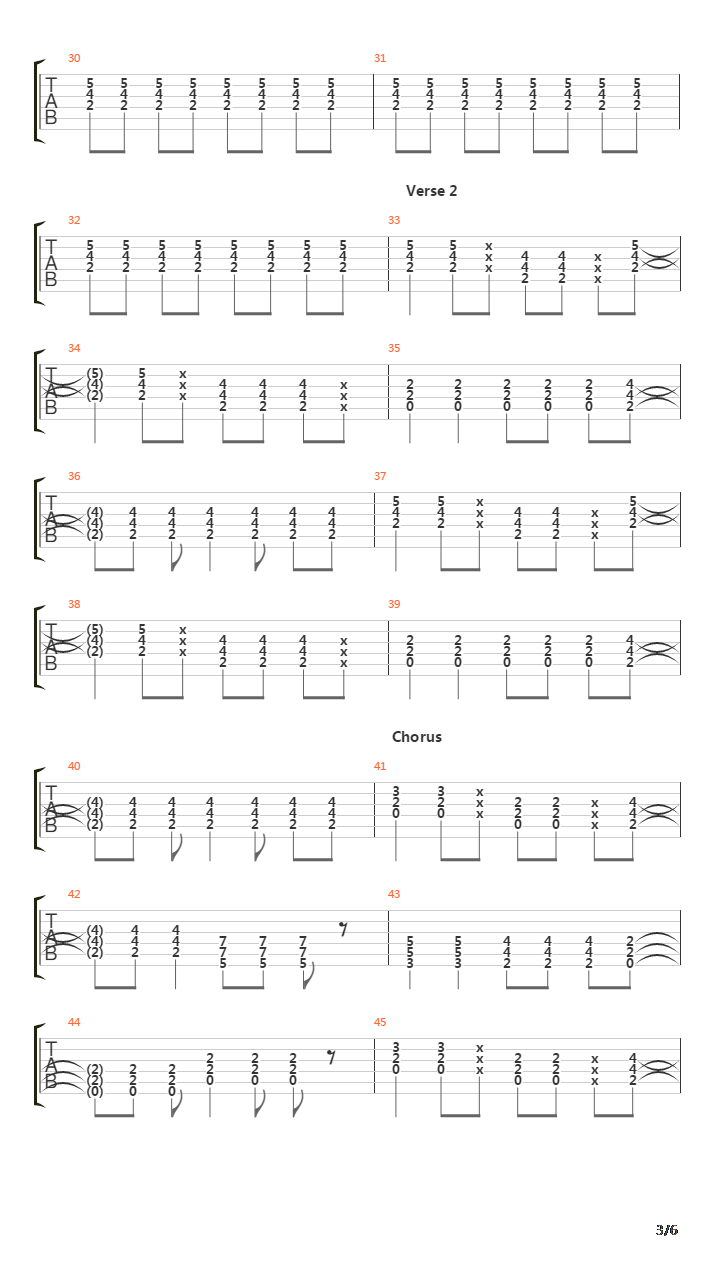Kung Fu吉他谱