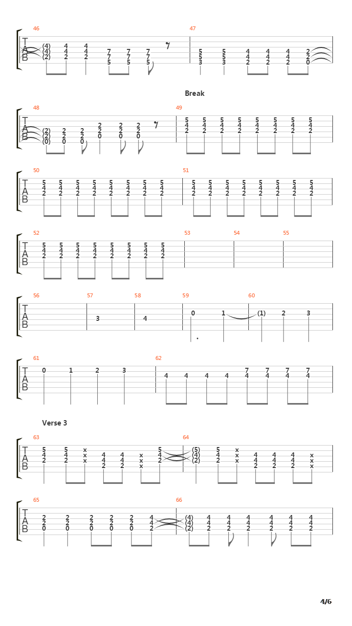 Kung Fu吉他谱