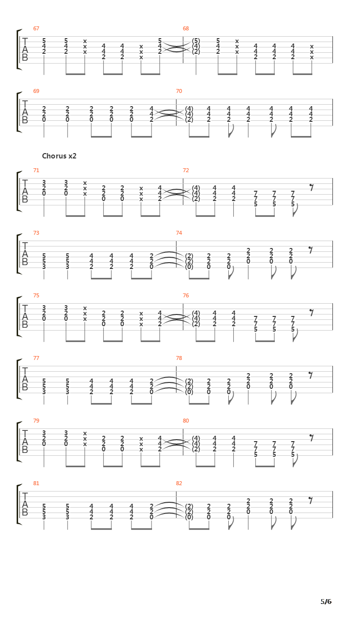 Kung Fu吉他谱