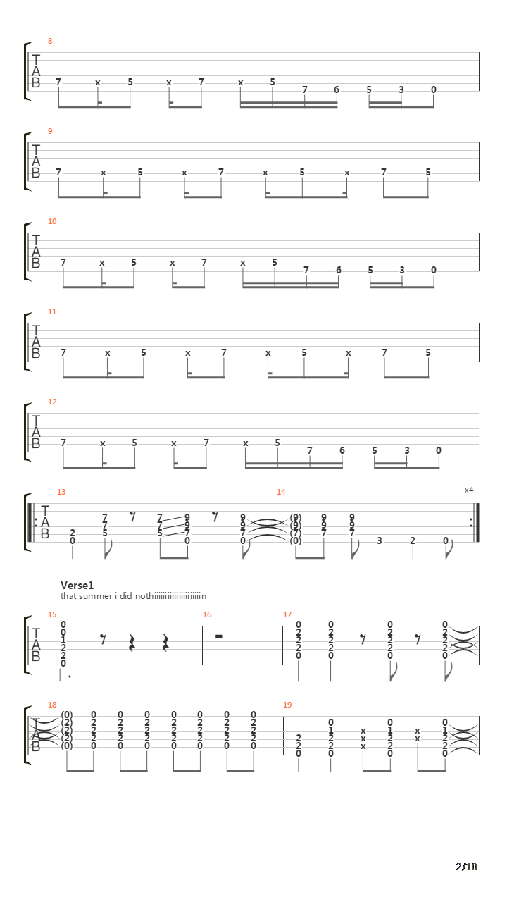 Orpheus吉他谱