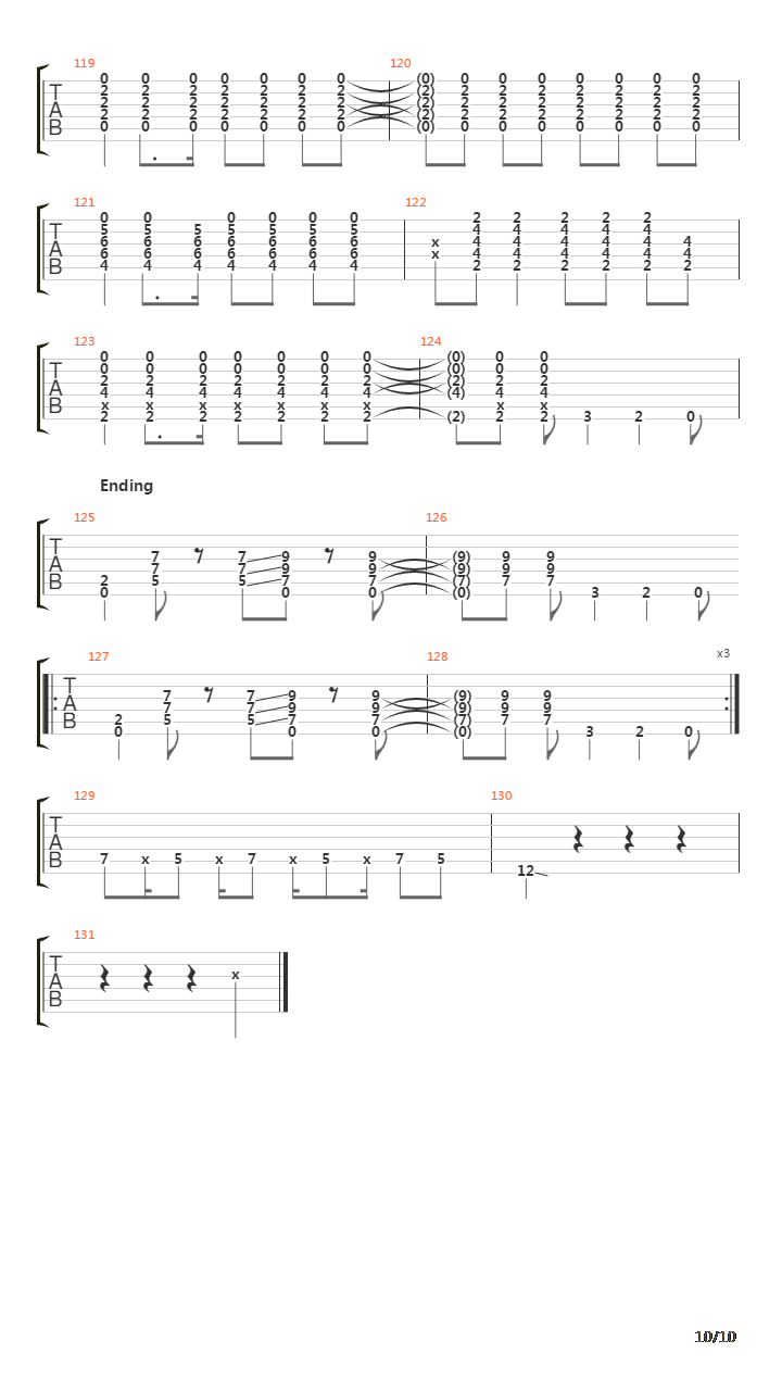 Orpheus吉他谱