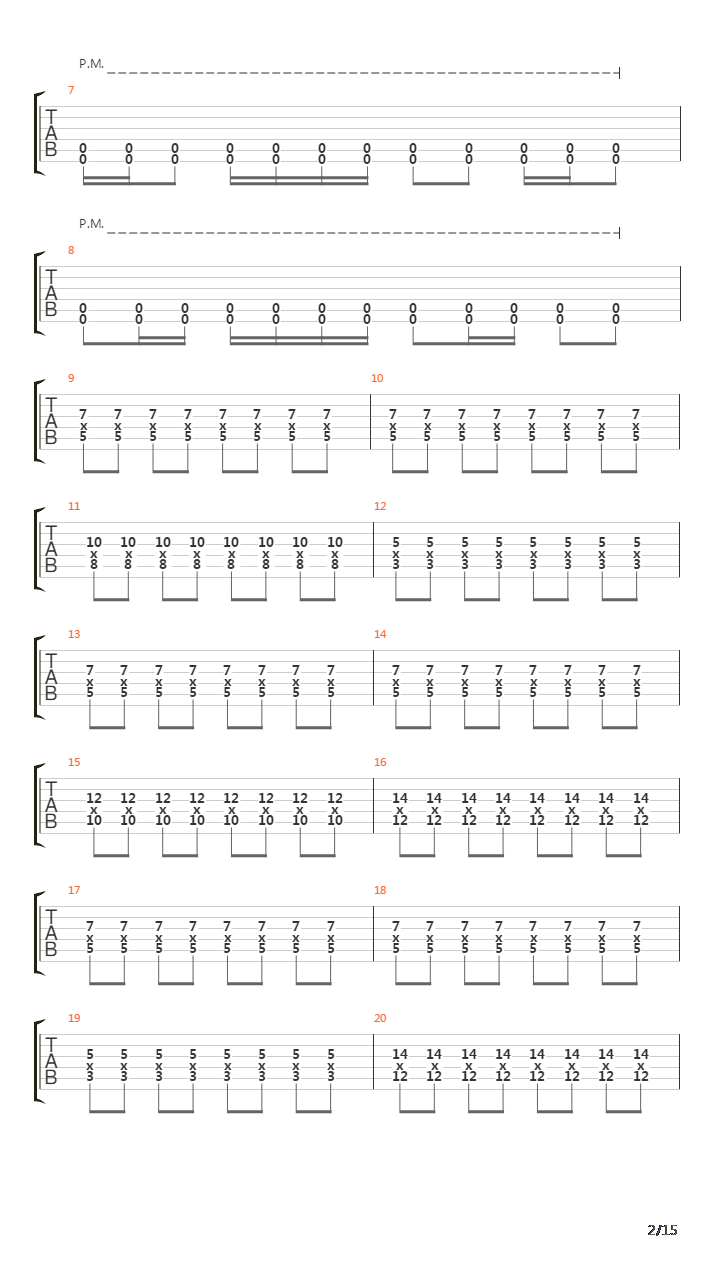 A Lesson Never Learned吉他谱