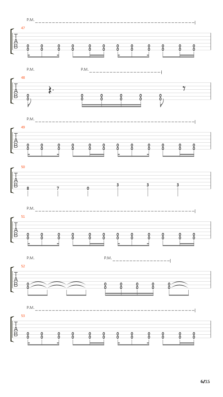 A Lesson Never Learned吉他谱