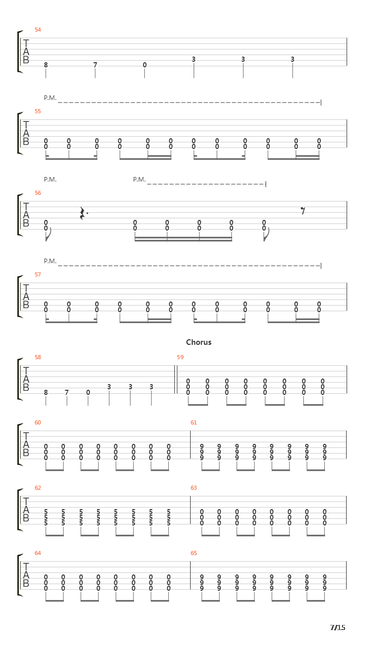 A Lesson Never Learned吉他谱