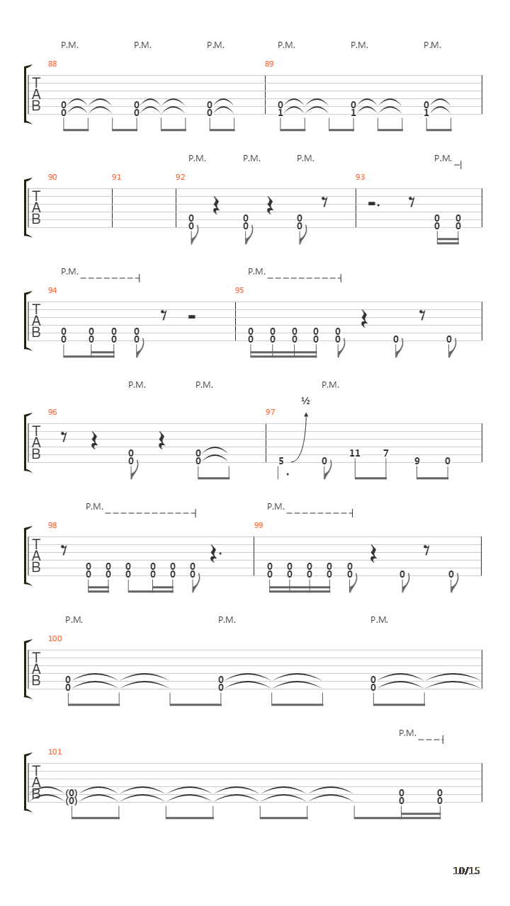 A Lesson Never Learned吉他谱