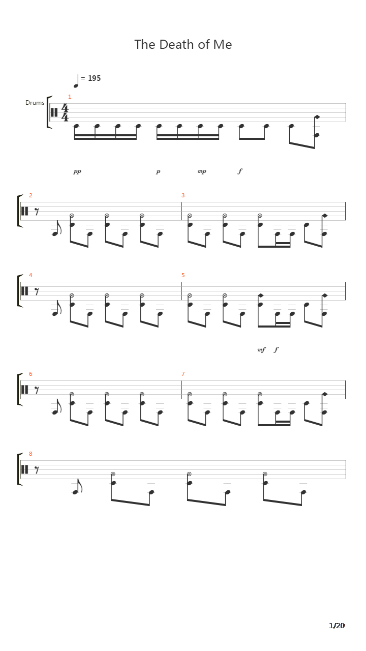 The Death Of Me吉他谱