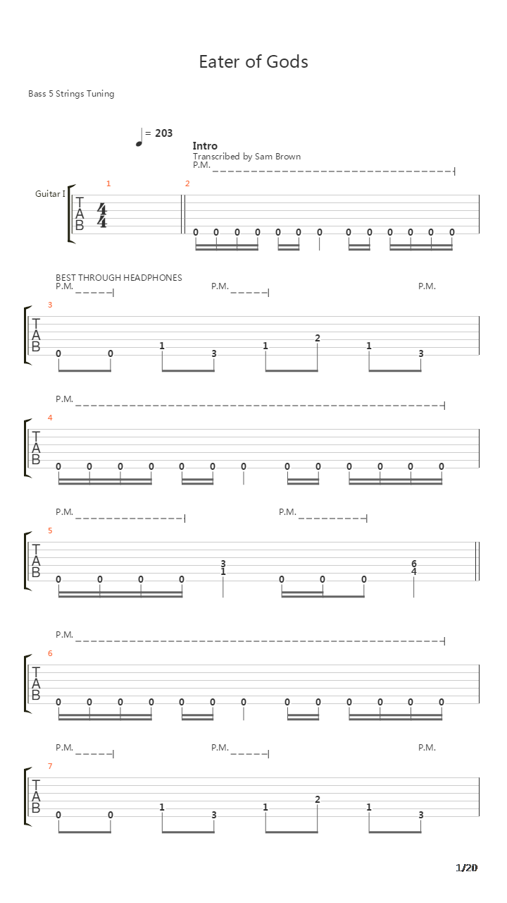 Eater Of Gods吉他谱