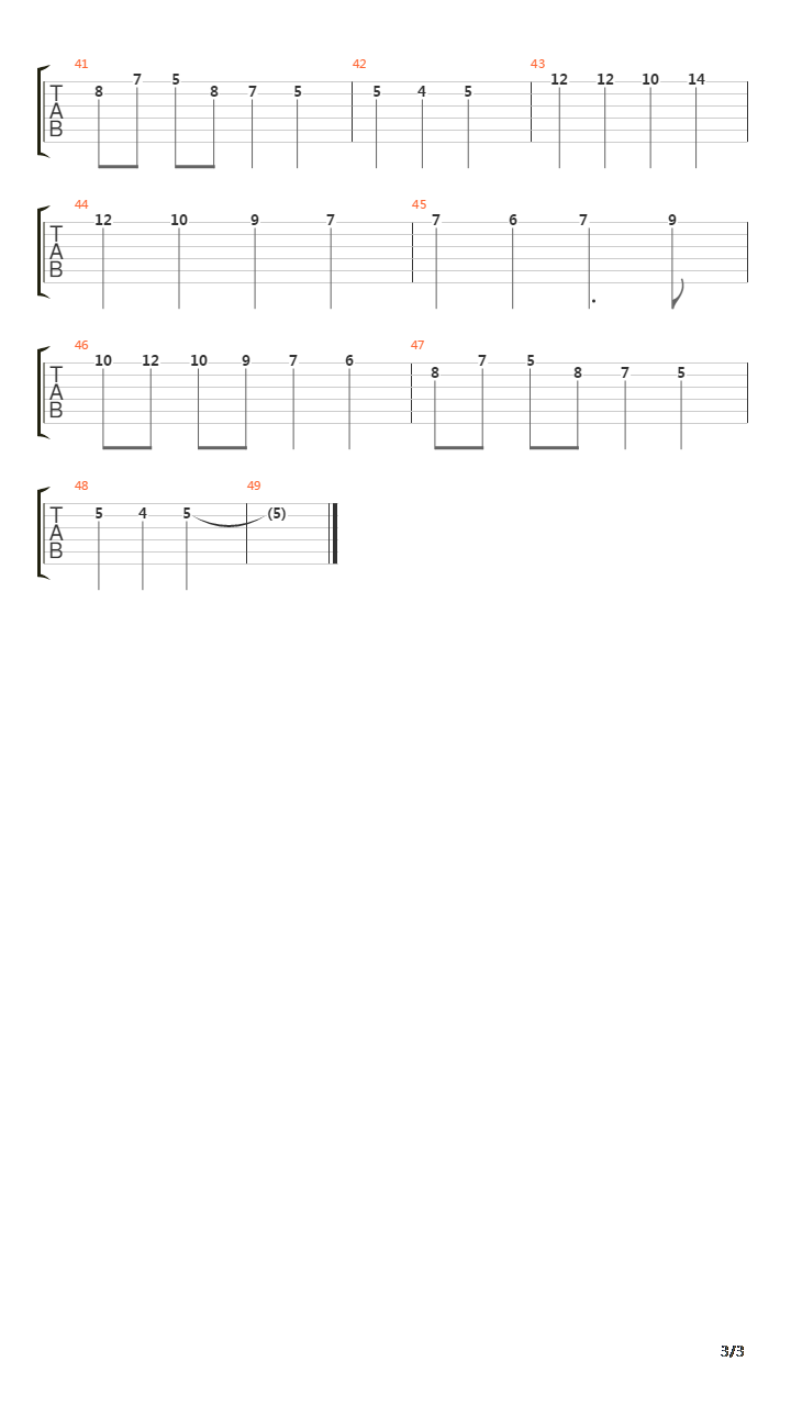 The Season To Come吉他谱