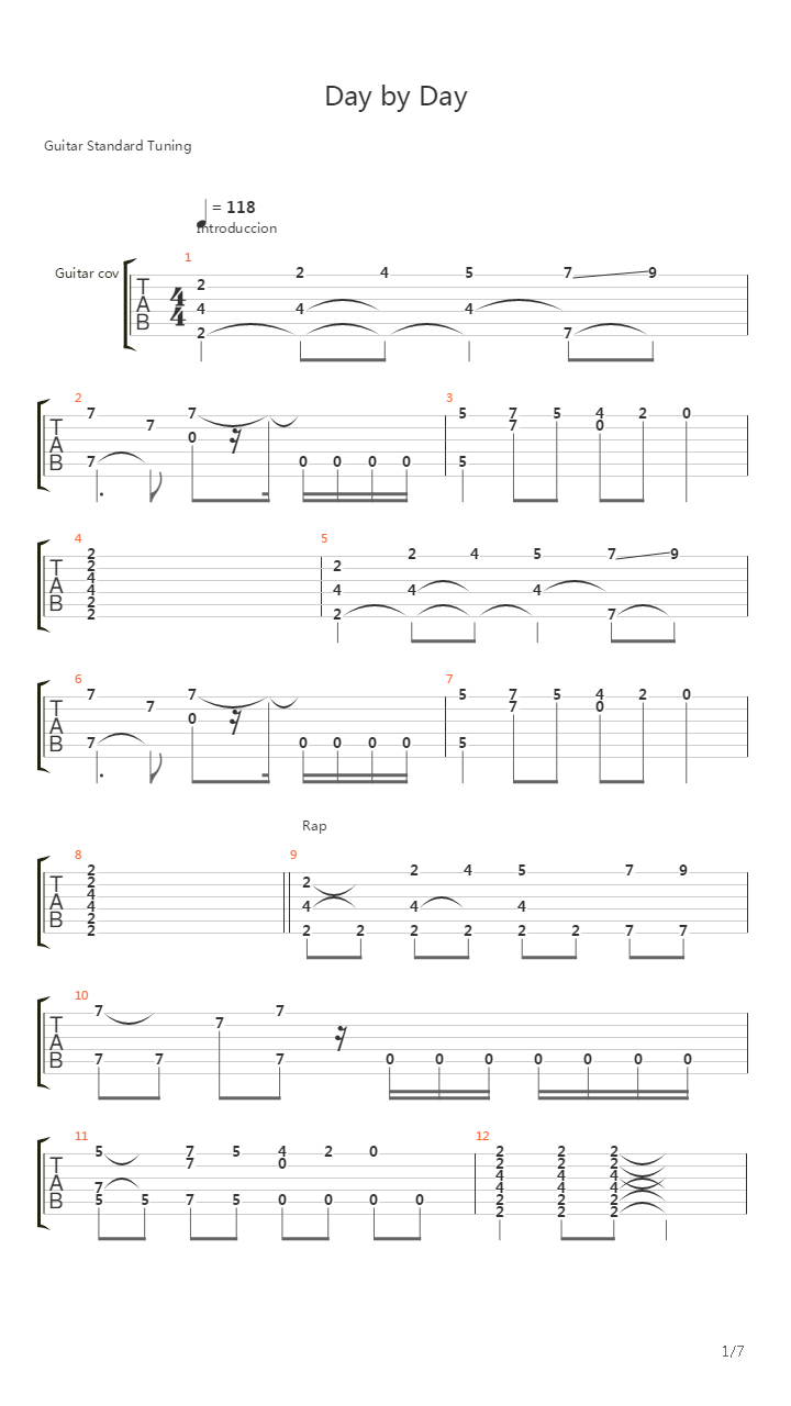 Day By Day吉他谱
