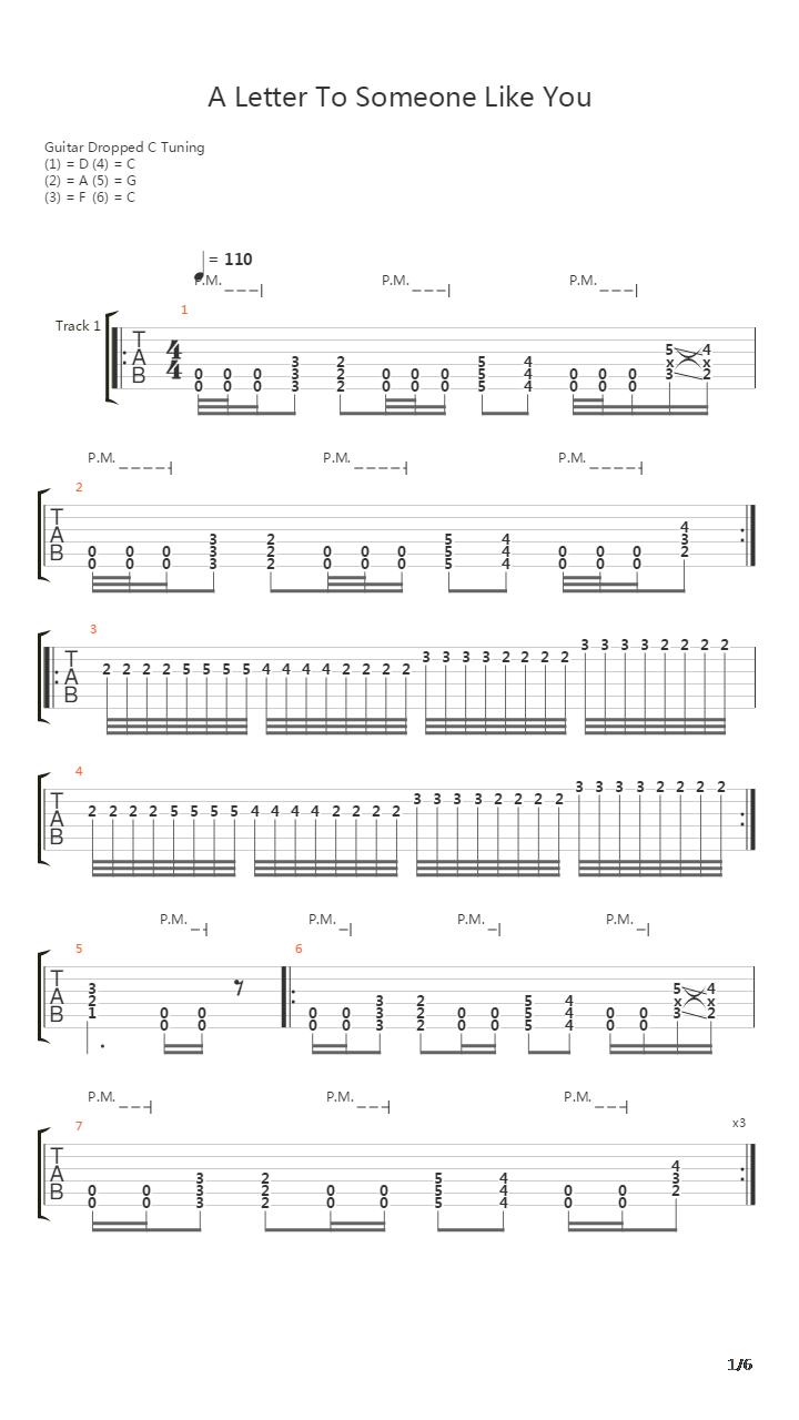 A Letter To Someone Like You吉他谱