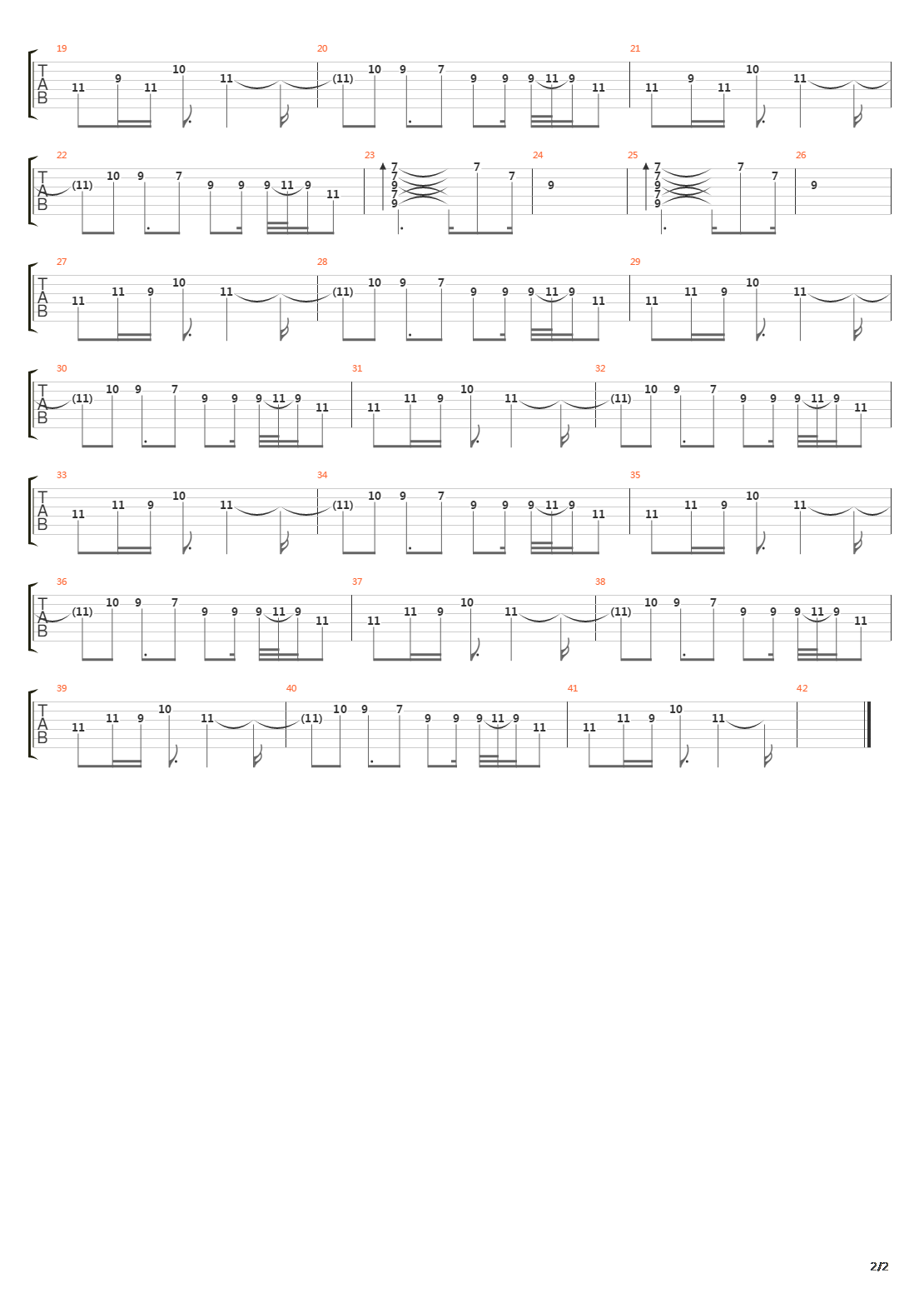 An吉他谱