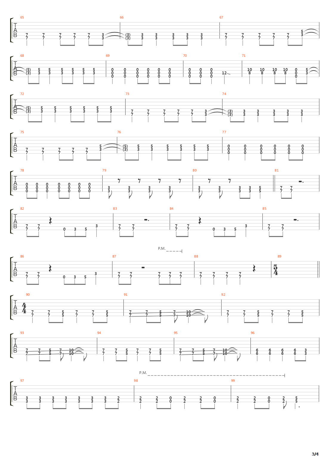 Falling Down吉他谱