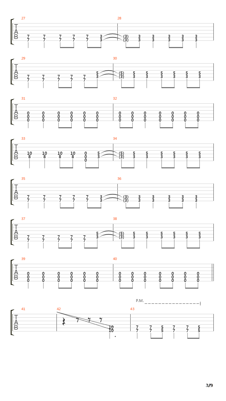 Falling Down吉他谱