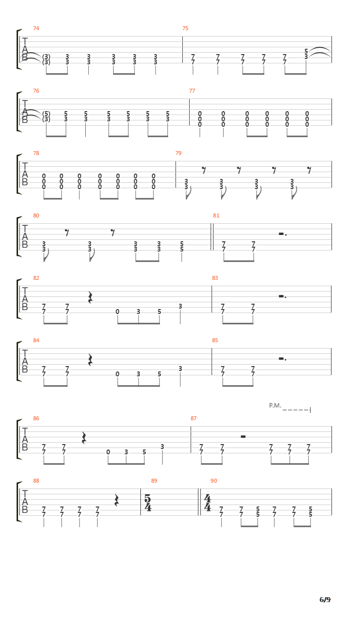 Falling Down吉他谱