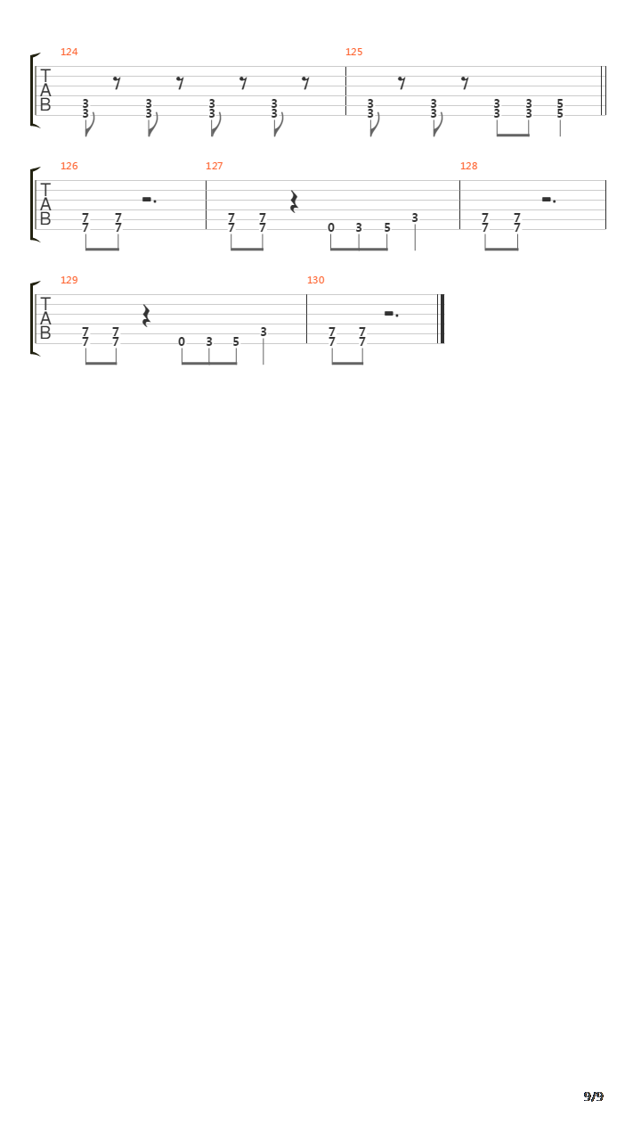 Falling Down吉他谱