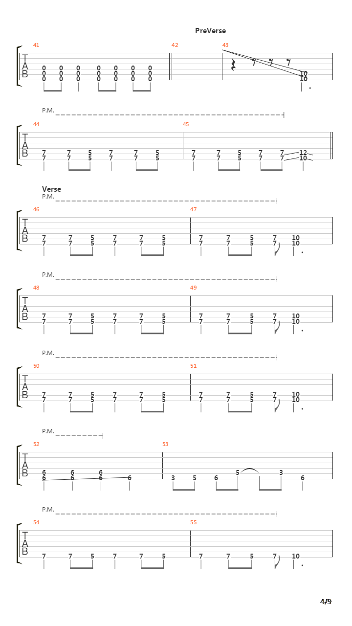 Falling Down吉他谱