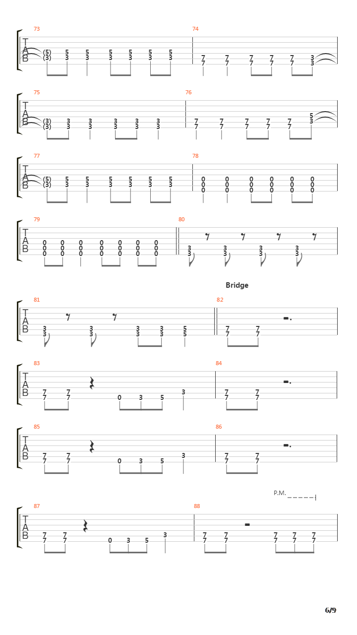 Falling Down吉他谱