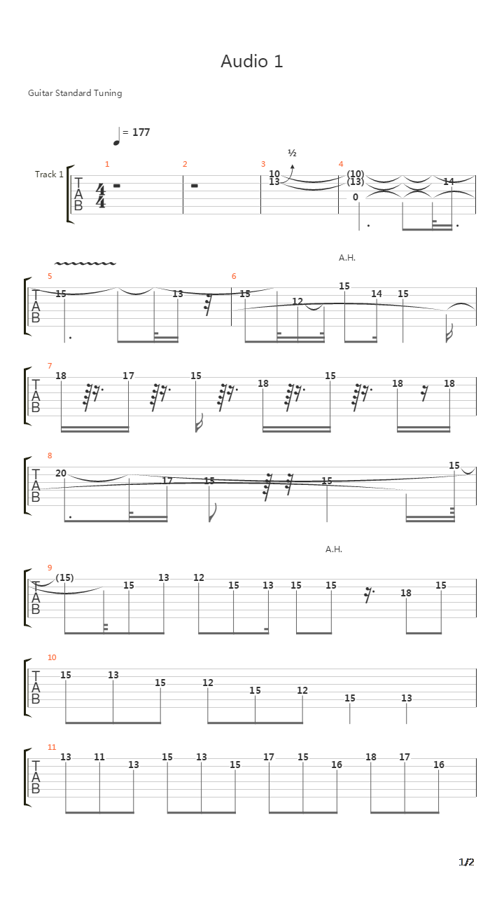 Falling Down吉他谱