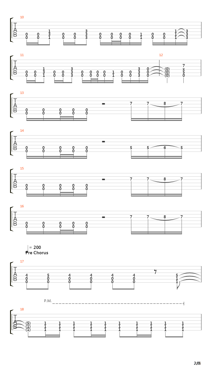 My Sanity On The Funeral Pyre吉他谱