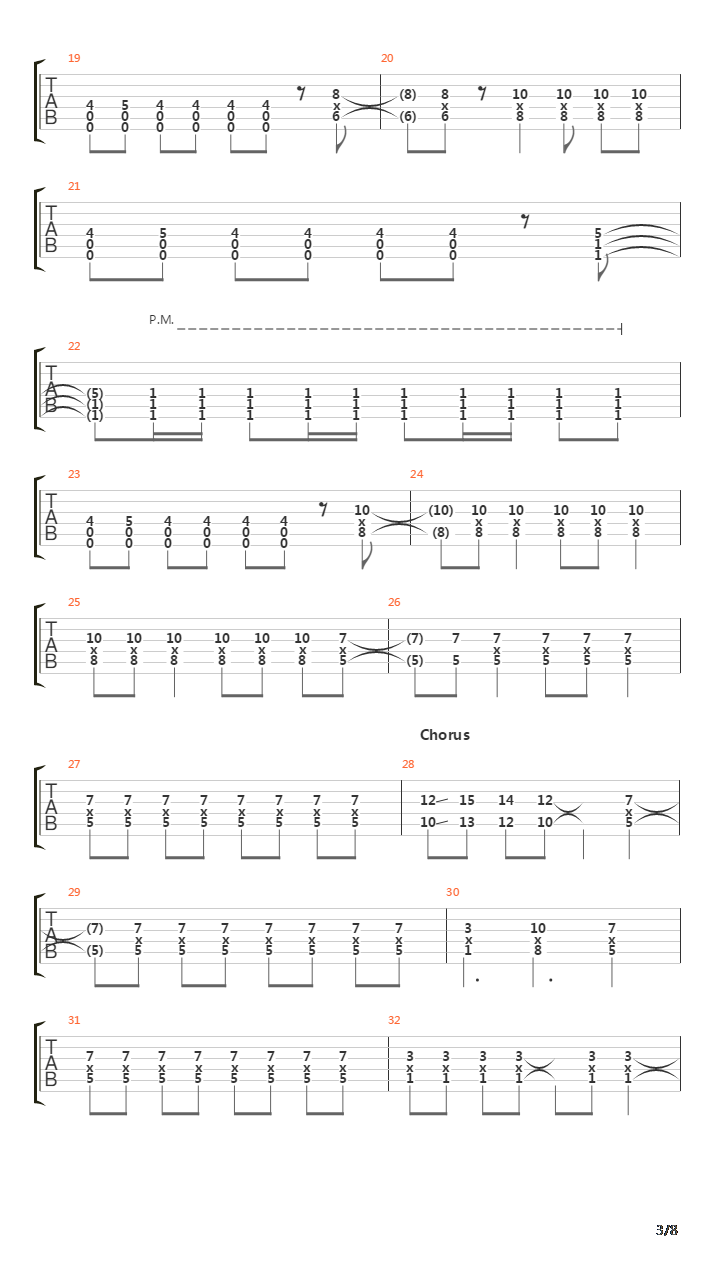 My Sanity On The Funeral Pyre吉他谱