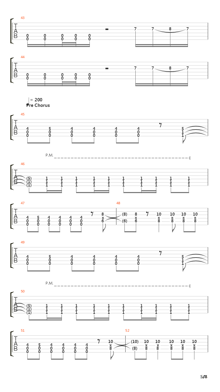 My Sanity On The Funeral Pyre吉他谱