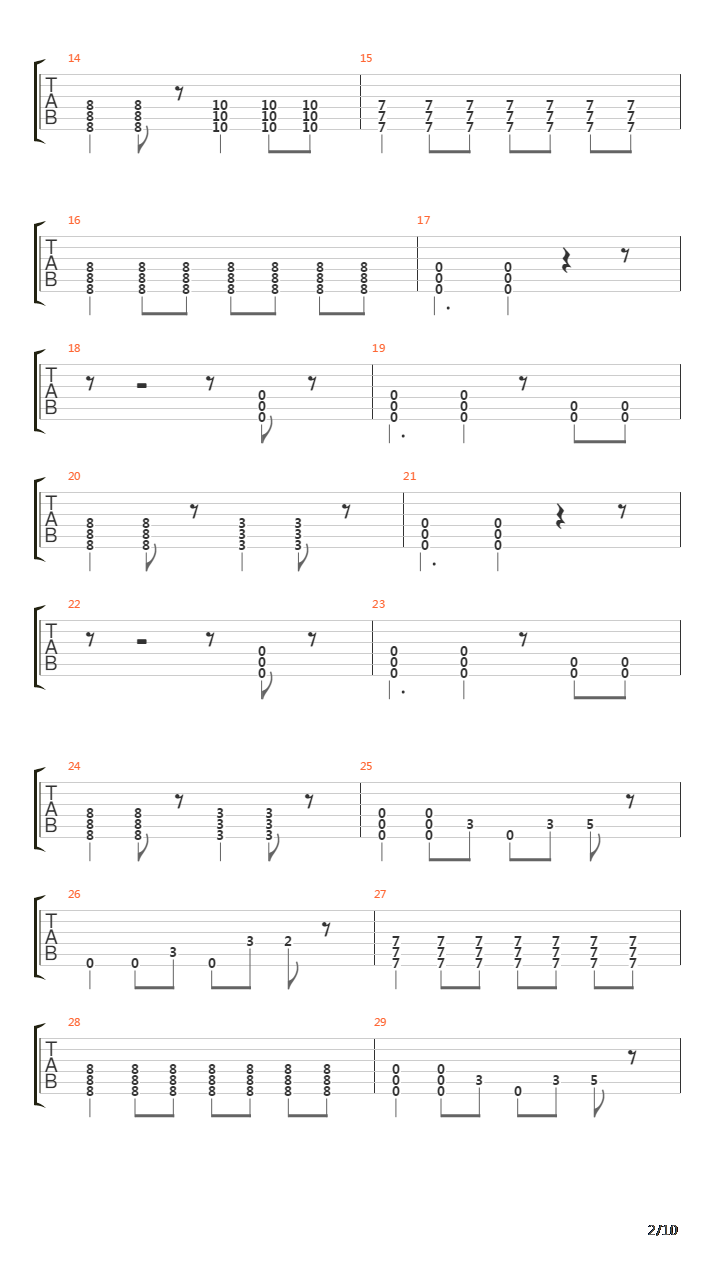 Right Side Of The Bed吉他谱