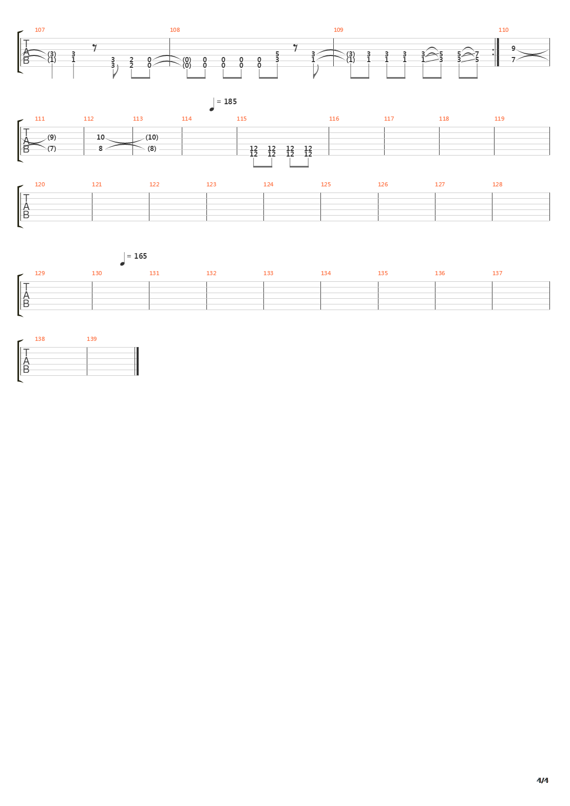 Right Side Of The Bed吉他谱