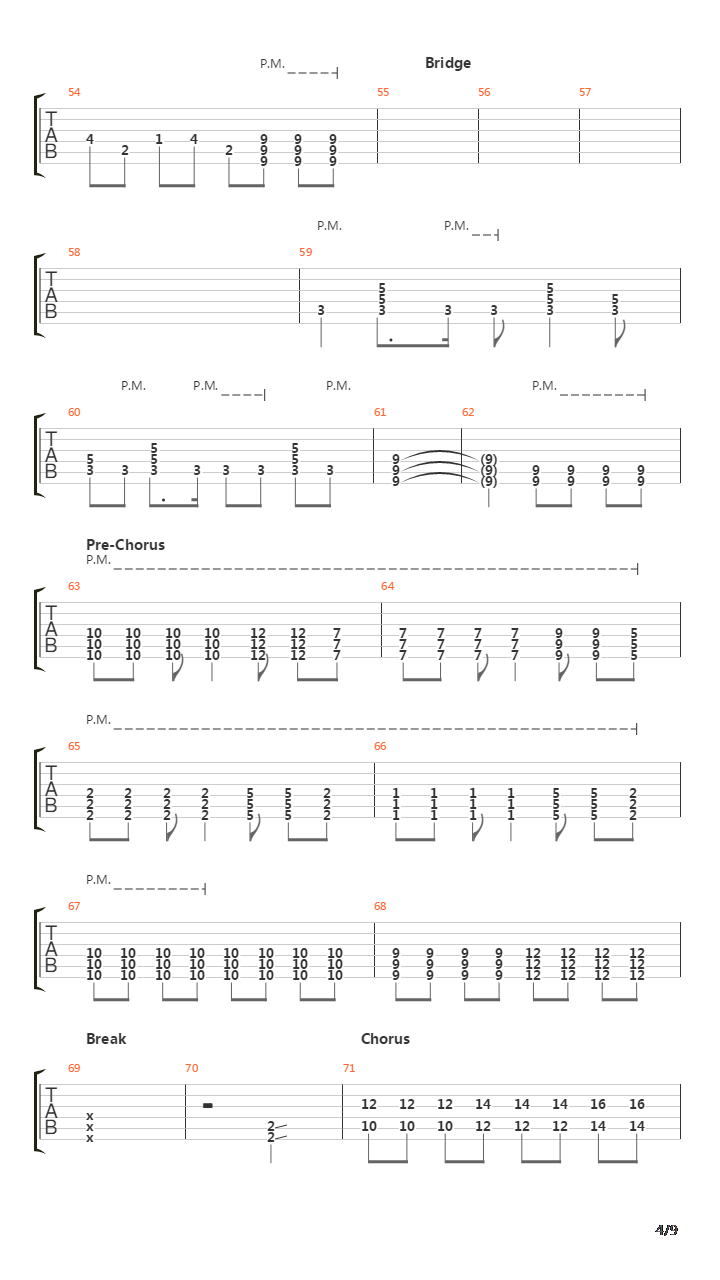 Slow Burn吉他谱