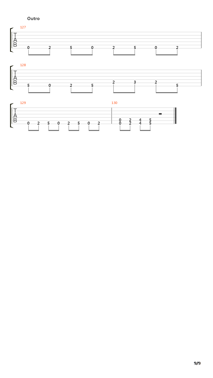 Slow Burn吉他谱