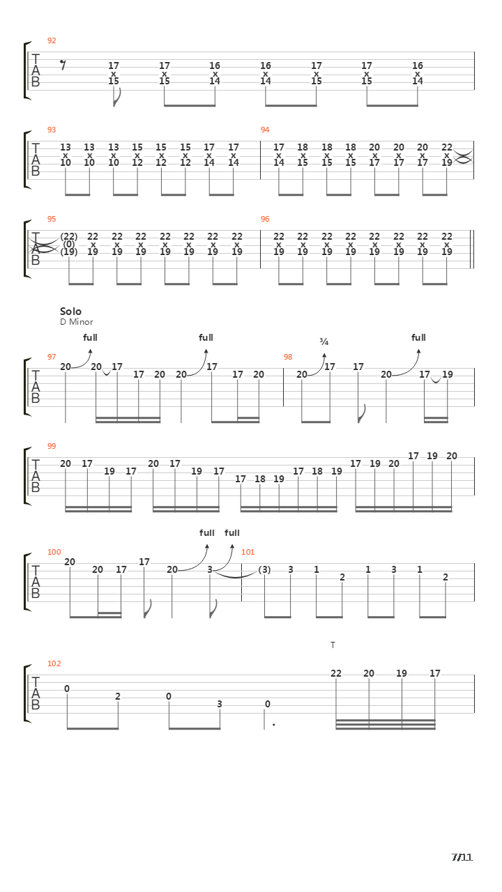 Storm To Pass吉他谱