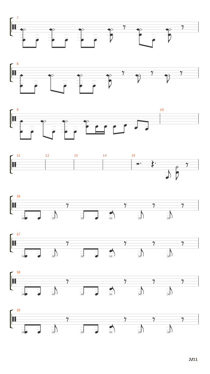 Theft吉他谱