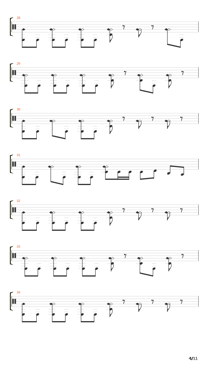 Theft吉他谱