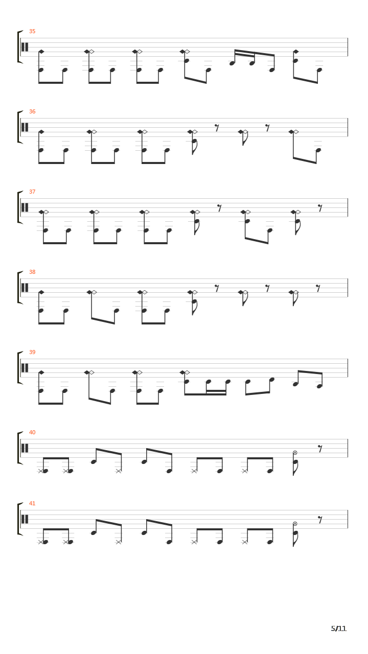 Theft吉他谱