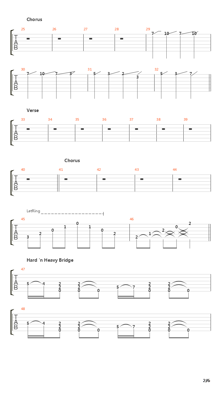 1 Zero吉他谱