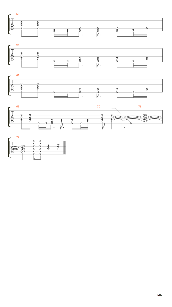 Cochise吉他谱