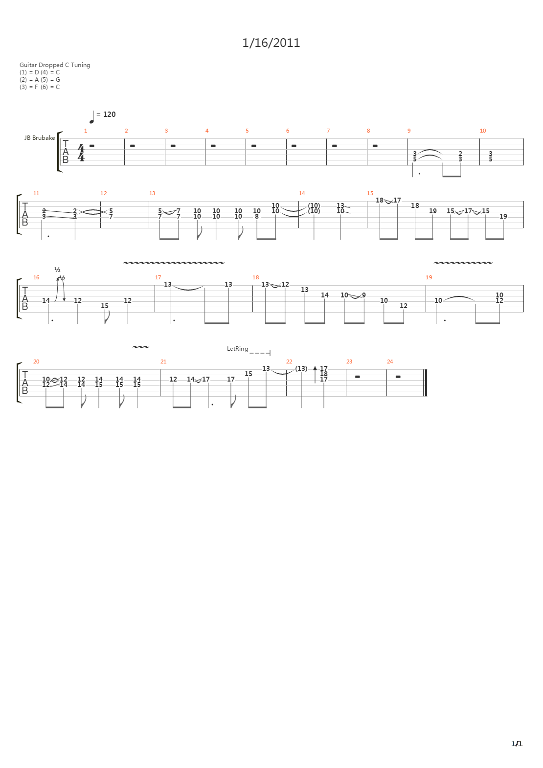 1162011吉他谱