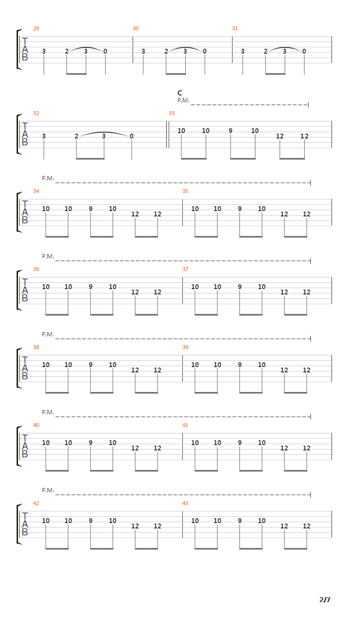 Carols Of The Bells吉他谱