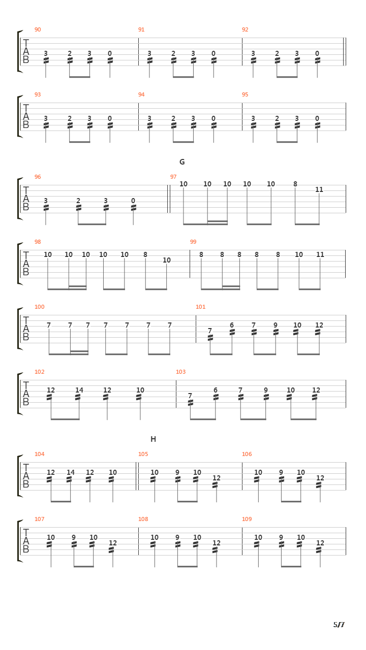 Carols Of The Bells吉他谱