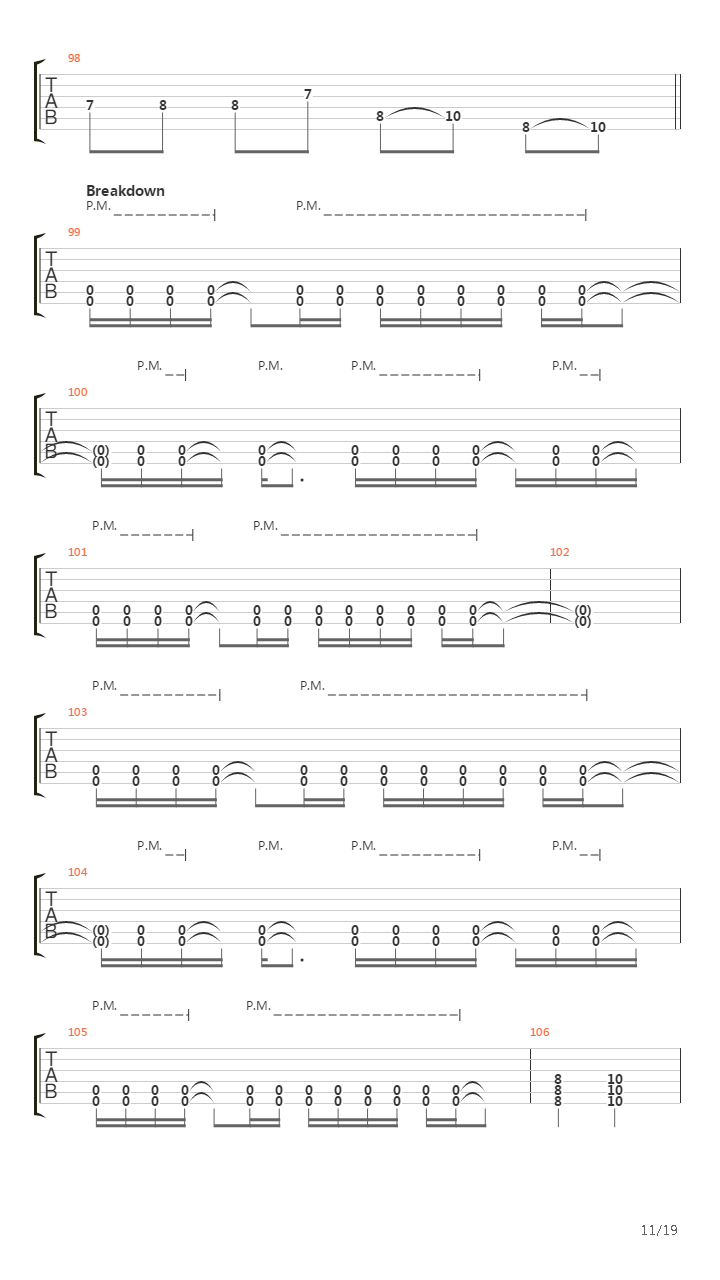 Composure吉他谱