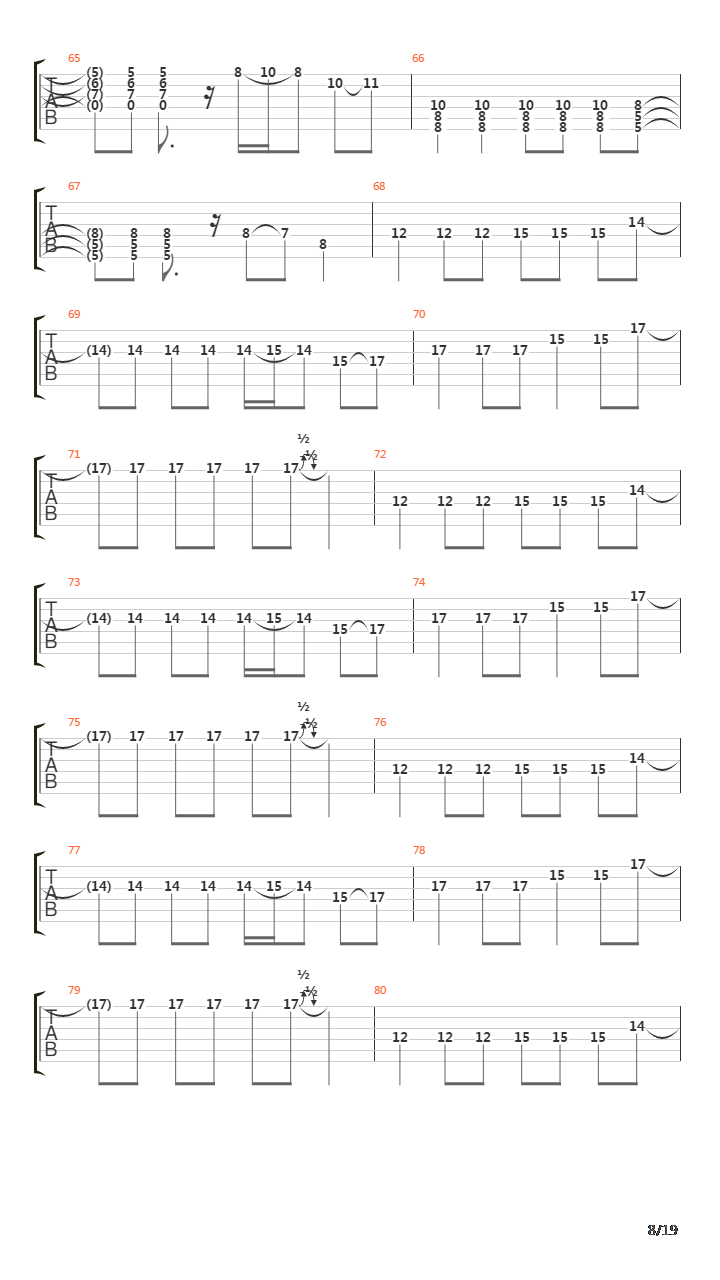 Composure吉他谱