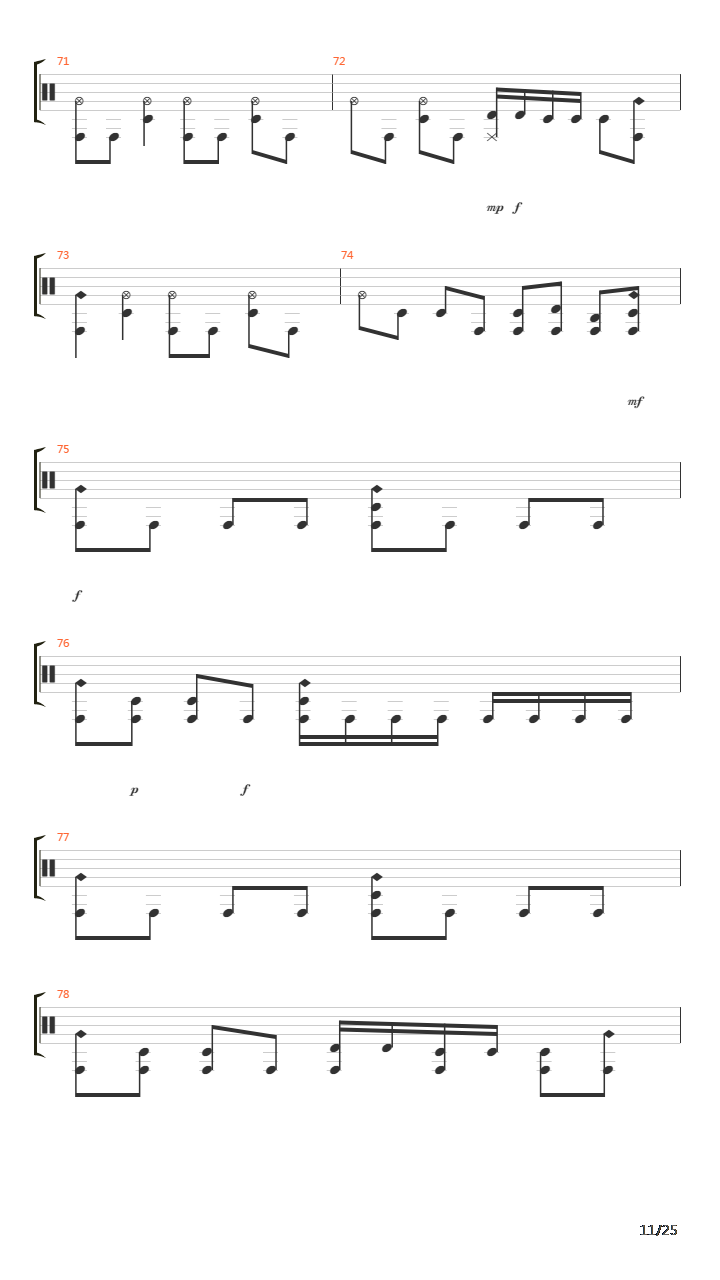 Composure吉他谱