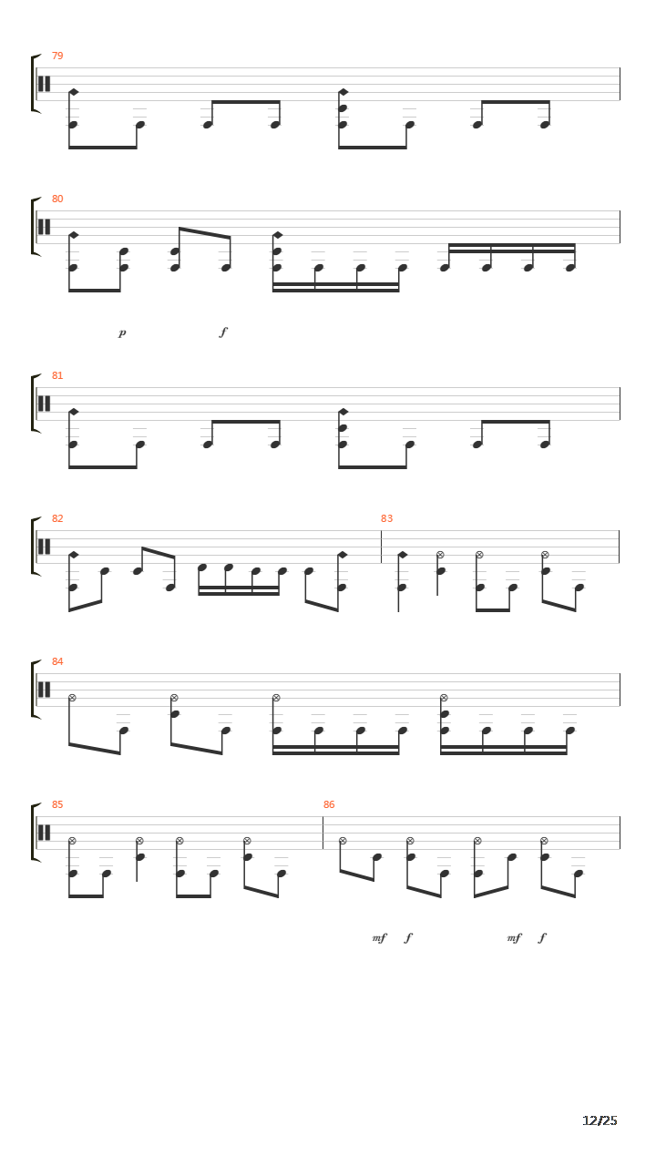 Composure吉他谱