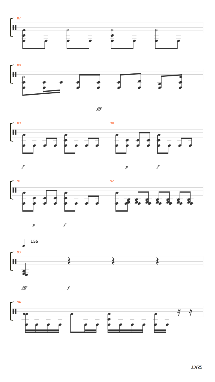 Composure吉他谱